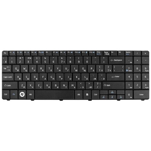 Клавиатура для ноутбука MSI CR640 CX640 A6400 Series Плоский Enter Чёрная без рамки PN 0KN0-XV1US18 1300₽