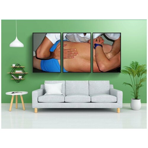 фото Набор модулных постеров для интерьера "остеопатия, обработка, терапия" 60x90 см. в тубусе, без рамки lotsprints