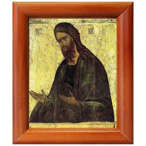 Святой Иоанн Предтеча, XV в, икона в рамке 8*9,5 см святой иоанн предтеча икона в рамке 12 5 14 5 см