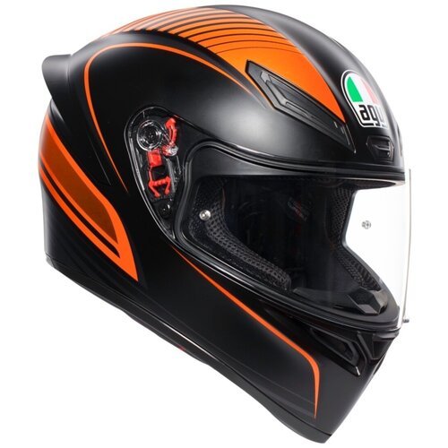 фото Шлем agv k-1 warmup black-orange