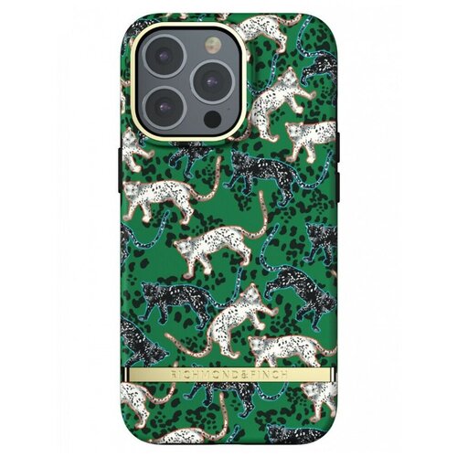 фото Чехол richmond & finch для iphone 13 pro, цвет "зеленый леопард" (green leopard) (r47046)
