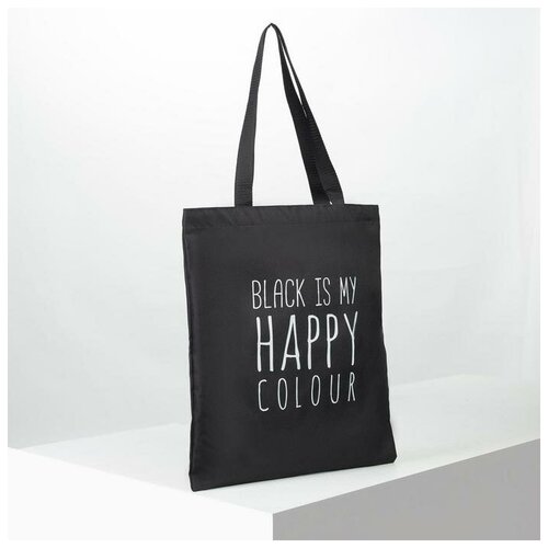 NAZAMOK Сумка-шоппер Black color 35х0,5х40 см, отд без молнии, без подкладки, цвет чёрный