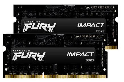 Оперативная память KINGSTON FURY Impact SODIMM 8GB 1866 MHz DDR3 (KF318LS11IBK2/8)