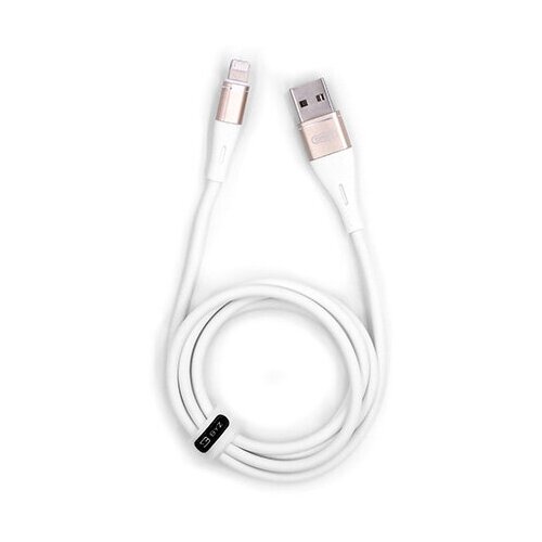 USB-кабель BYZ BC-015i AM-8pin (Lightning) 1,2 метра, 3A, силикон, белый