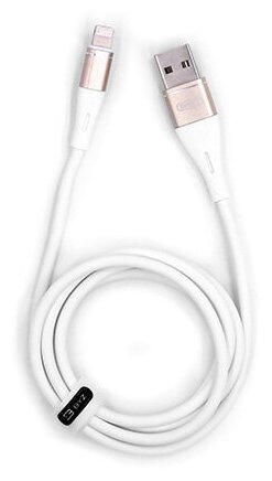USB-кабель BYZ BC-015i AM-8pin (Lightning) 1,2 метра, 3A, силикон, белый