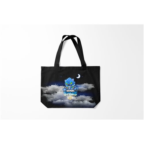 фото Сумка-шоппер / 46х35 см / геймерам / brawl stars leon wolf burnettie