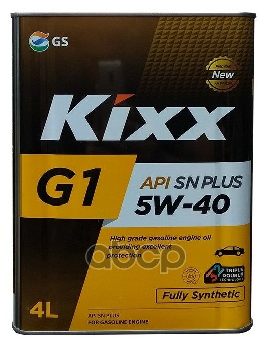 KIXX Масло Мотор. Kixx G1 Sn Plus 5w-40 /4л. Мет. Синт.