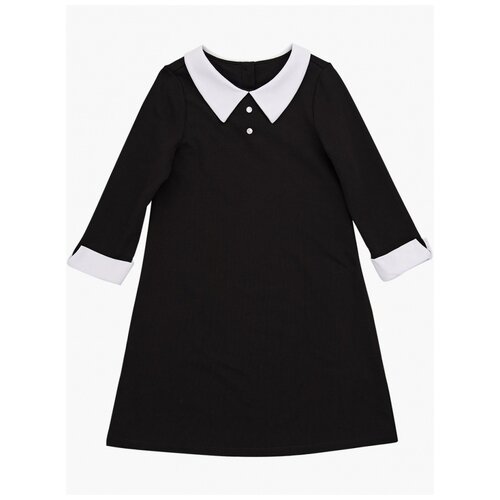 Школьное платье Mini Maxi, размер 146, черный школьное платье mini maxi размер 146 белый черный