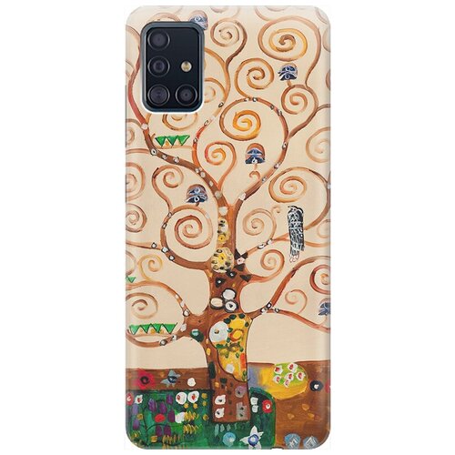 фото Ультратонкий силиконовый чехол-накладка для samsung galaxy a51 с принтом "климт" gosso