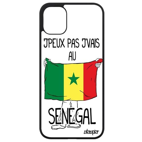 фото Необычный чехол для телефона // apple iphone 11 // "еду в сенегал" рисунок патриот, utaupia, белый