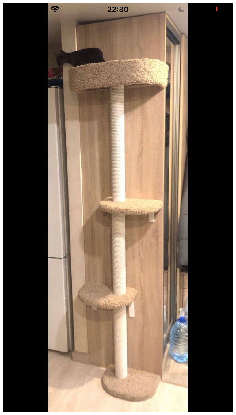 Когтеточка настенная для кошек Лиана. Высота 180 см. столбы хлопок