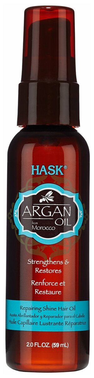 Hask Argan Oil Repairing Shine Hair Oil 59мл