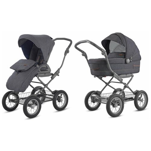 Коляска 2 в 1 Inglesina Sofia Duo Village Denim шасси Ergo Bike 2022