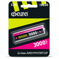 Литий-ионный аккумулятор ФАZА 18650 3000 mAh 1шт.