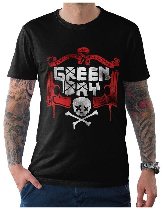 Футболка Design Heroes Группа Green Day Мужская