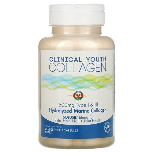 KAL Marine Collagen Clinical Youth (Рыбный коллаген) 60 капсул ocean collagen океанический рыбный коллаген ii типа 120 капсул natural health