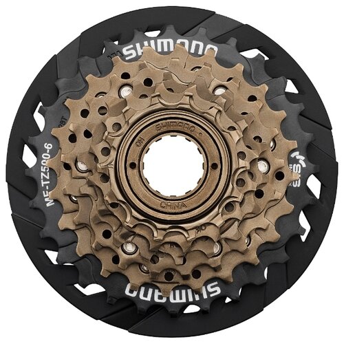 Трещотка 6 ск, MF-TZ500-CP Shimano (14-28 зубьев) с защитой цепи