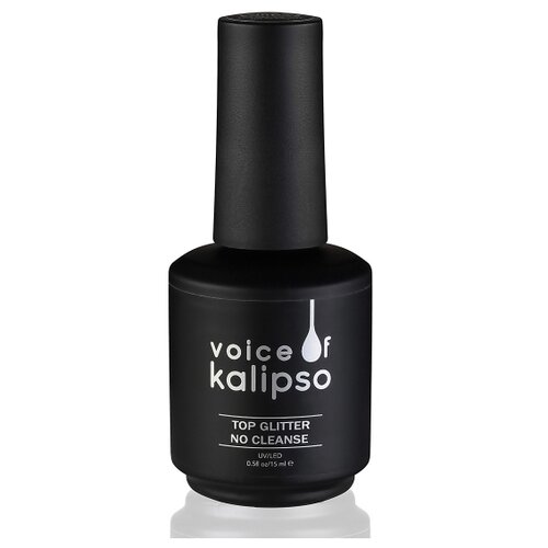 Voice of Kalipso Верхнее покрытие Top Glitter No Cleanse, №3, 15 мл voice of kalipso верхнее покрытие top glitter no cleanse 03 10 мл