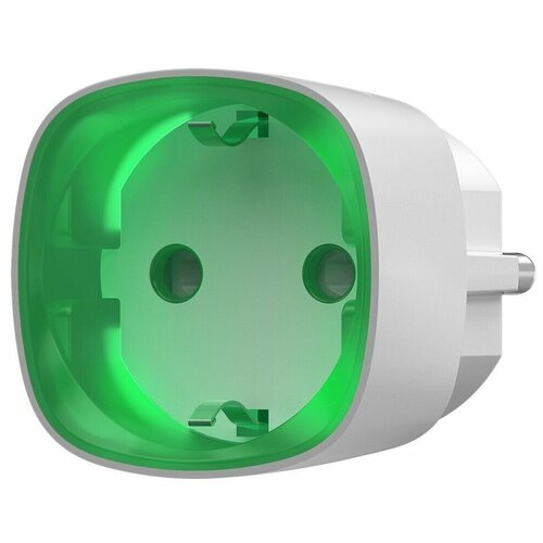 Розетка AJAX Socket White, с заземлением, белый