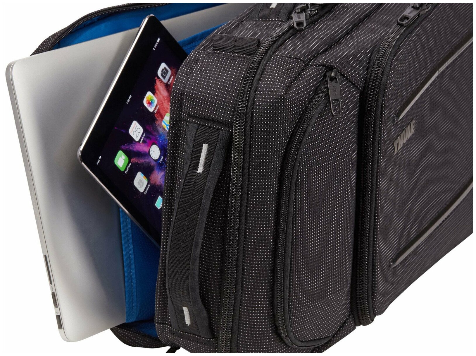 Сумка-рюкзак 15.6” Thule Crossover 2 Convertible Laptop Bag, Нейлон, Black, Черный 3203841 - фото №8