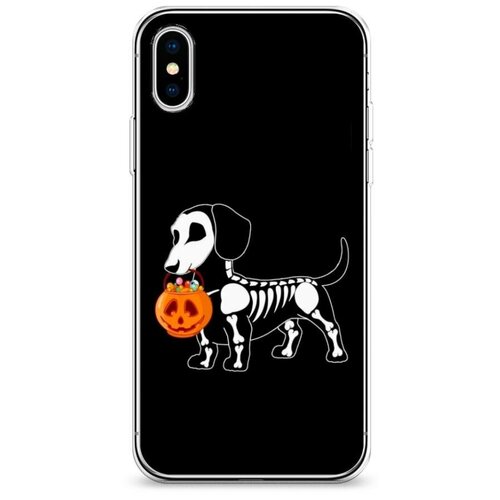 фото Силиконовый чехол "пес скелет" на apple iphone xs max (10s max) / айфон иск эс макс case place