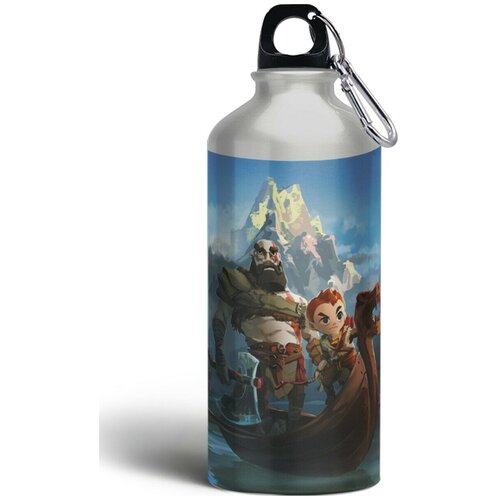 фото Бутылка спортивная/туристическая фляга игры god of war бог войны кратос - 5685 brutbottle