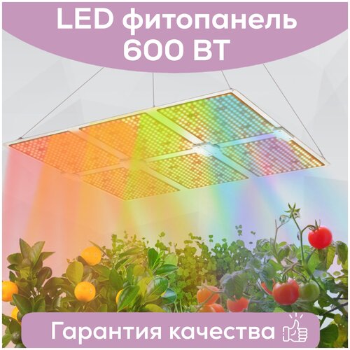 Фитосветильник для растений Megaphoton LED 600ВТ для гроубоксов, теплиц. Фито лампа полный спектр Quantum board (Квантум борд)