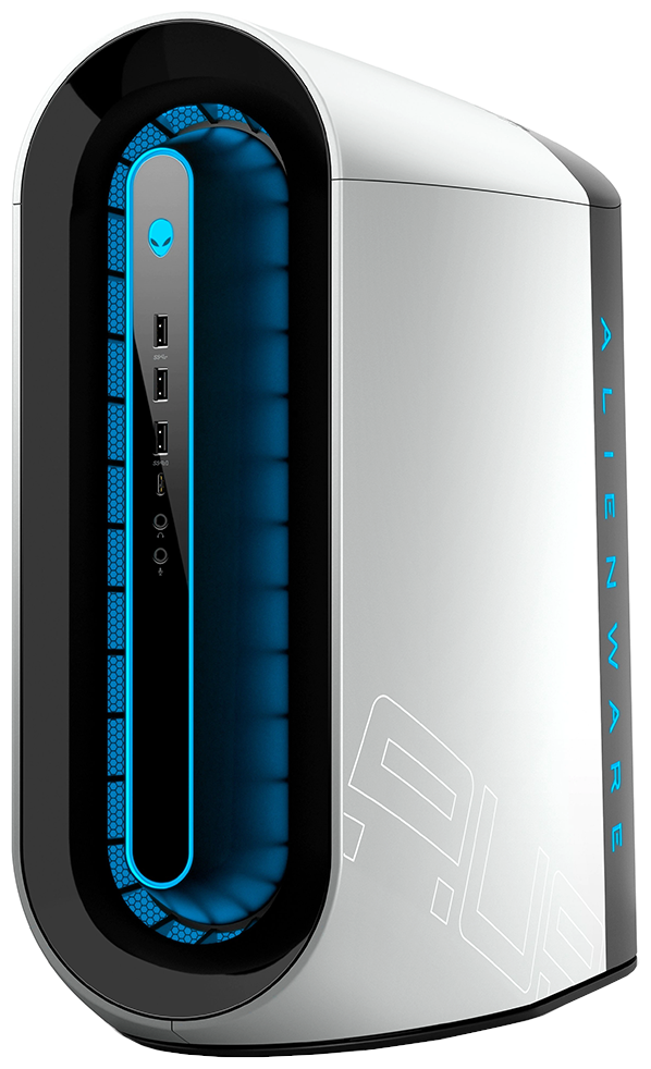 Компьютер Alienware Aurora R12-4885 (Intel Core i9 11900F, 2.5 GHz - 5.2 GHz, 32768 Mb, 2000 Gb SSD, DVD нет, nVidia GeForce RTX 3090 24576 Mb, 1000W, Windows 10 Home, белый, 17.8 кг, R12-4885)