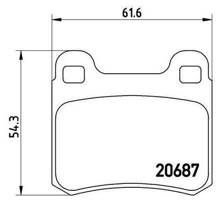 Дисковые тормозные колодки задние TRIALLI PF 4055 для Mercedes-Benz E-class Great Wall Safe Mercedes-Benz C-class (4 шт.)