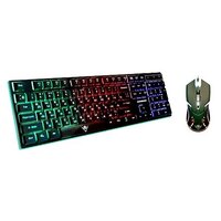 Клавиатура и мышь игровые Nakatomi KMG-2305U Black Gaming проводной комплект - черный