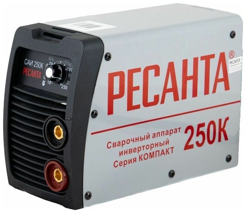 Сварочный аппарат инверторный Ресанта САИ250К (компакт) , 250 ампер , комплект кабелей - фотография № 2