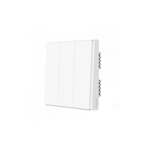 Умный выключатель Xiaomi Aqara Smart Wall Switch D1 Тройной без нулевой линии (QBKG25LM) (white)