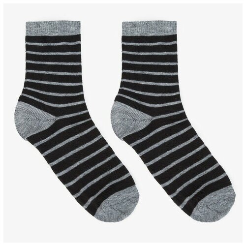 Носки Happy Frensis размер 18/20, черный, серый носки детские kaftan р р р размер 18 20 см цвет чёрный