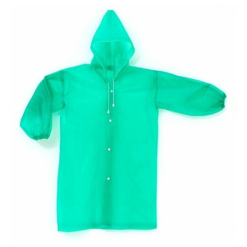 Дождевик Funny toys, размер 120-160, зеленый детский и взрослый дождевик утепленный водонепроницаемый дождевик из эва детский прозрачный непромокаемый дождевик костюм дождевики