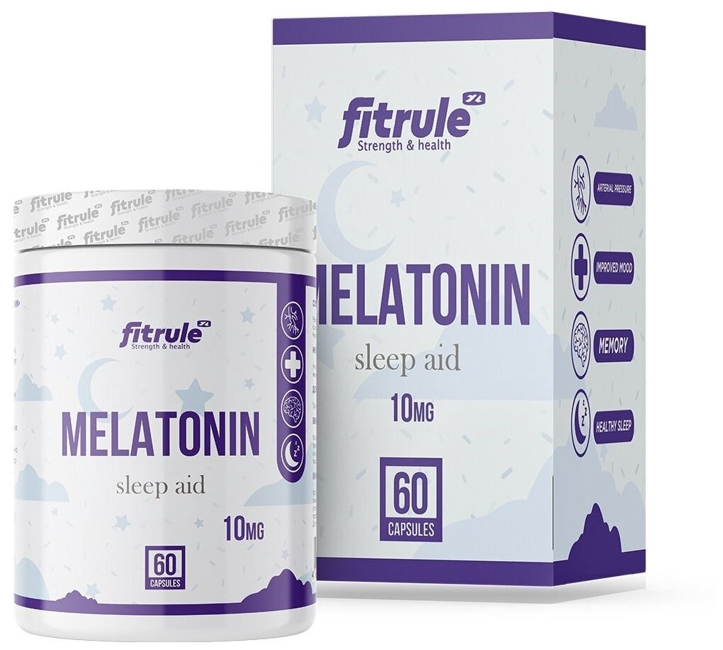 Капсулы FitRule Melatonin, 100 г, 10 мг, 60 шт.