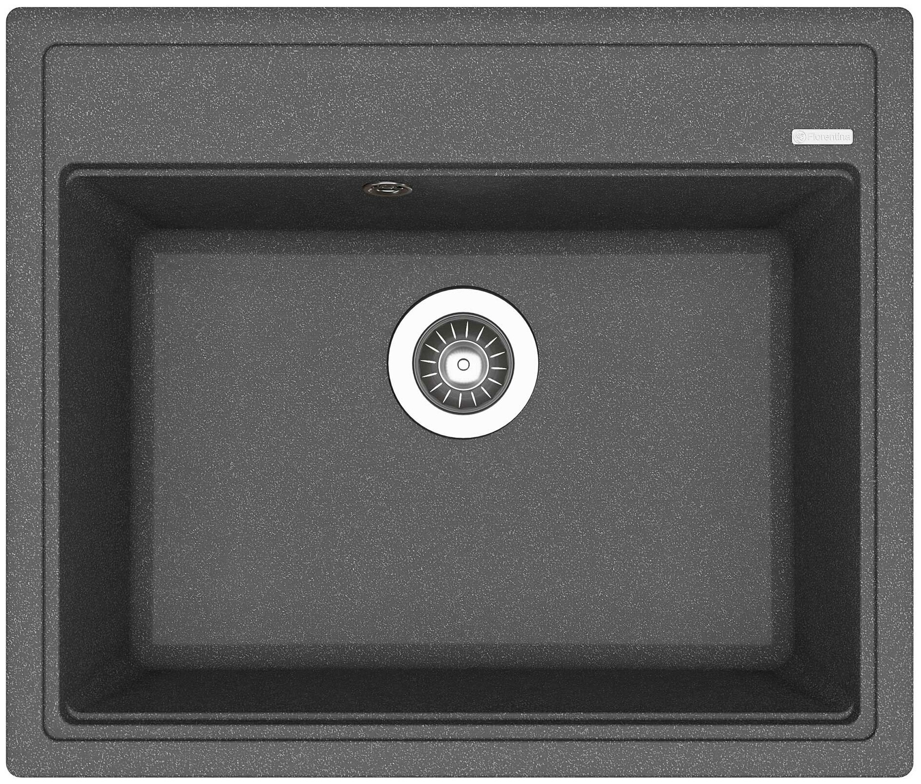 фото Кухонная мойка Florentina Липси-600 Черный 20.120. d0600.102