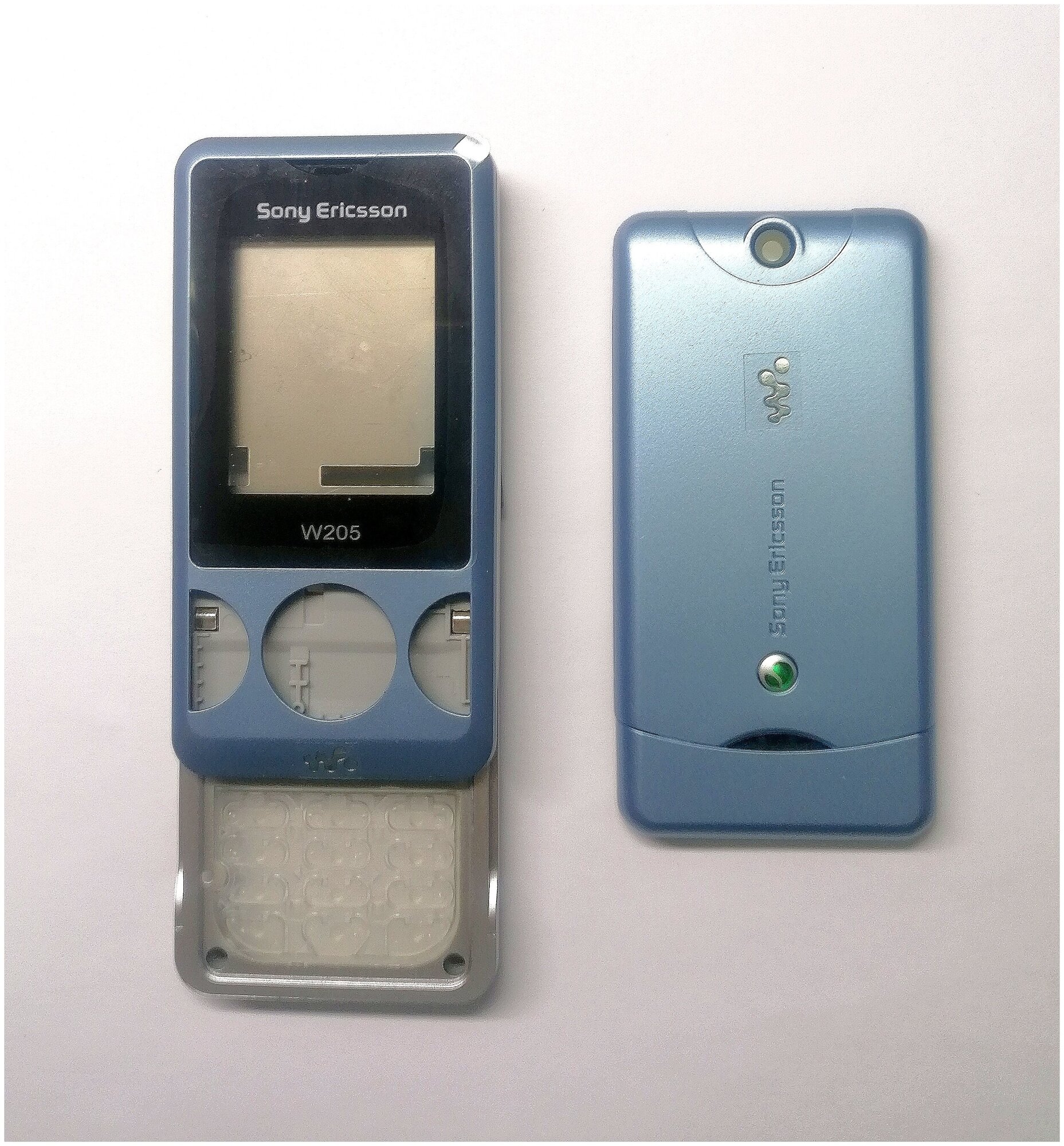 Корпус для Sony Ericsson W205 голубой