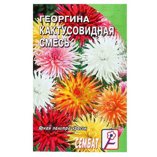 Семена цветов Георгина Кактусовидная смесь, О, 0,1 г