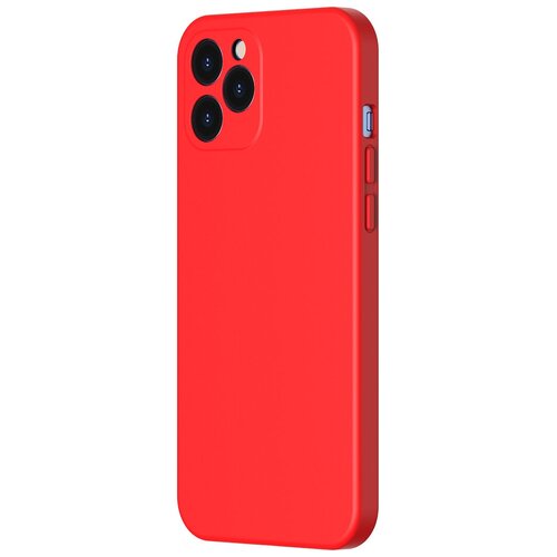 фото Baseus чехол для iphone 12 pro max (6.7) liquid silica gel protective case red
