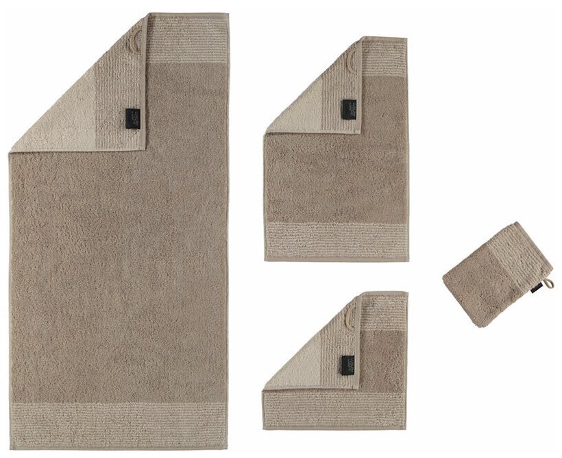 Полотенце махровое Cawo Two-Tone 30x50см, цвет песочный CAWÖ - фото №4