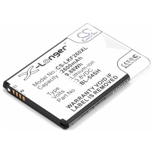 фото Аккумулятор cameronsino cs- lkf260xl для lg f260, f260s optimus lte 3, d724 g3 s, l90 d405 cameron sino