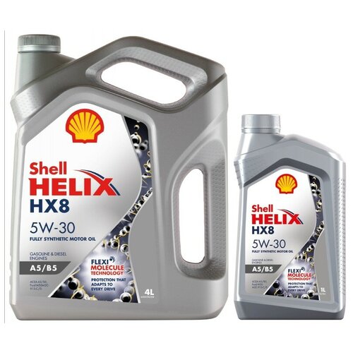 фото Моторное масло shell helix hx8 a5/b5 5w-30 4+1