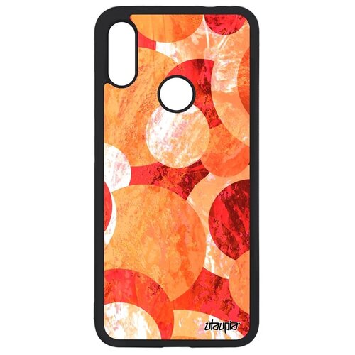 фото Красивый чехол на смартфон // xiaomi redmi note 7 // "планеты" круги кольцо, utaupia, оранжевый
