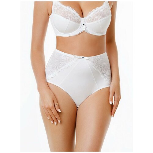 фото Трусы женские с высокой посадкой утягивающие purete, с хлопковой ластовицей monmio