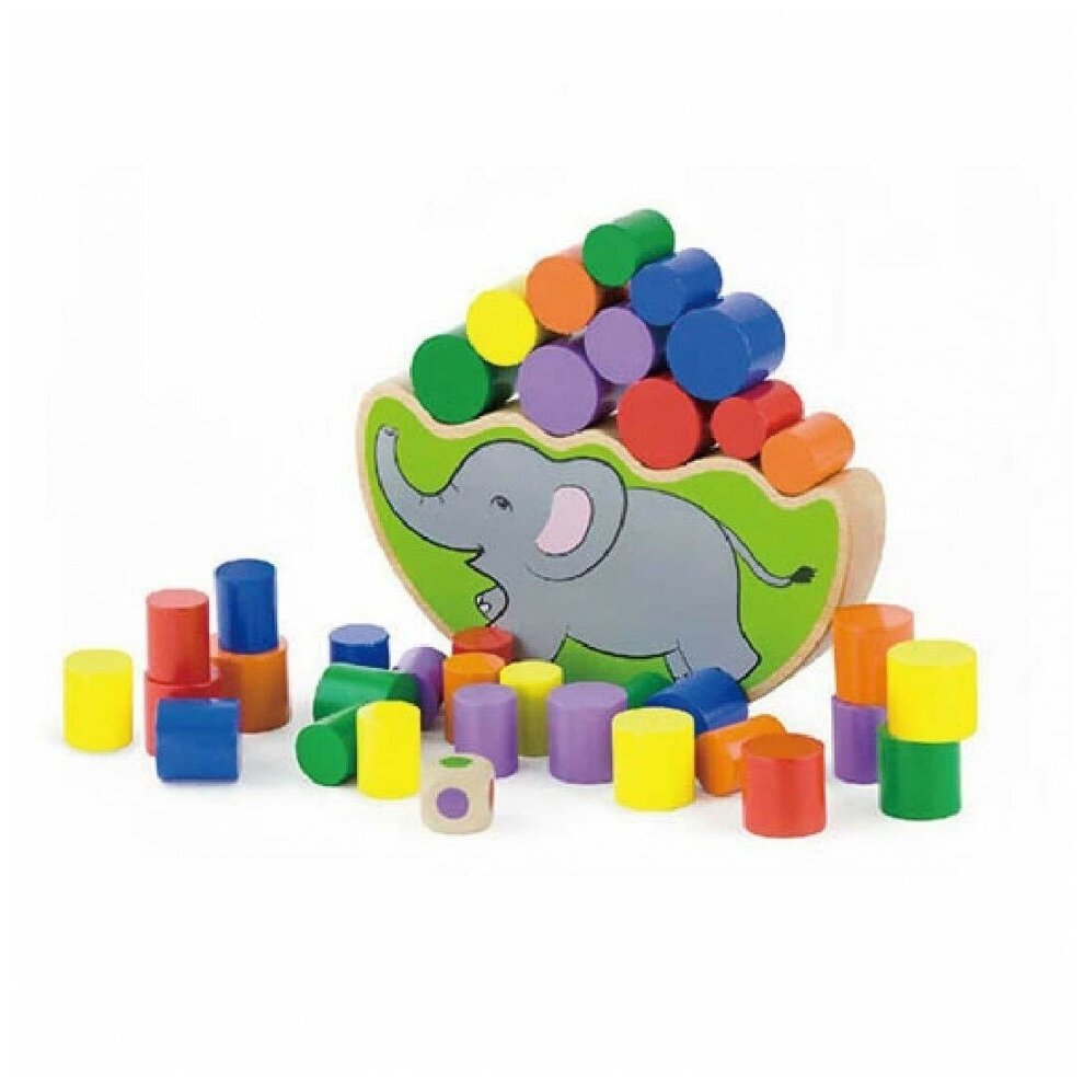 Развивающая игра Viga Toys Балансирующий слон (50390) - фото №3