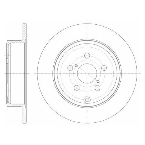 фото Тормозной диск remsa 6700.00 для toyota avensis, corolla verso