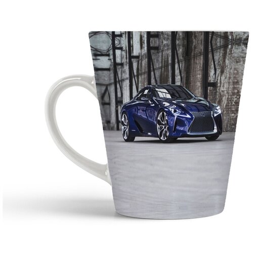 фото Кружка-латте coolpodarok синяя тачка