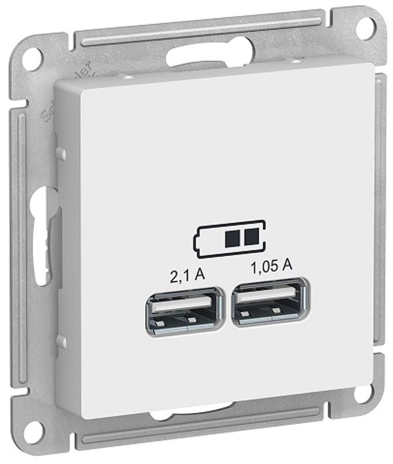 USB розетка Systeme Electric ATN000233/ATN000133/ATN00733 AtlasDesign