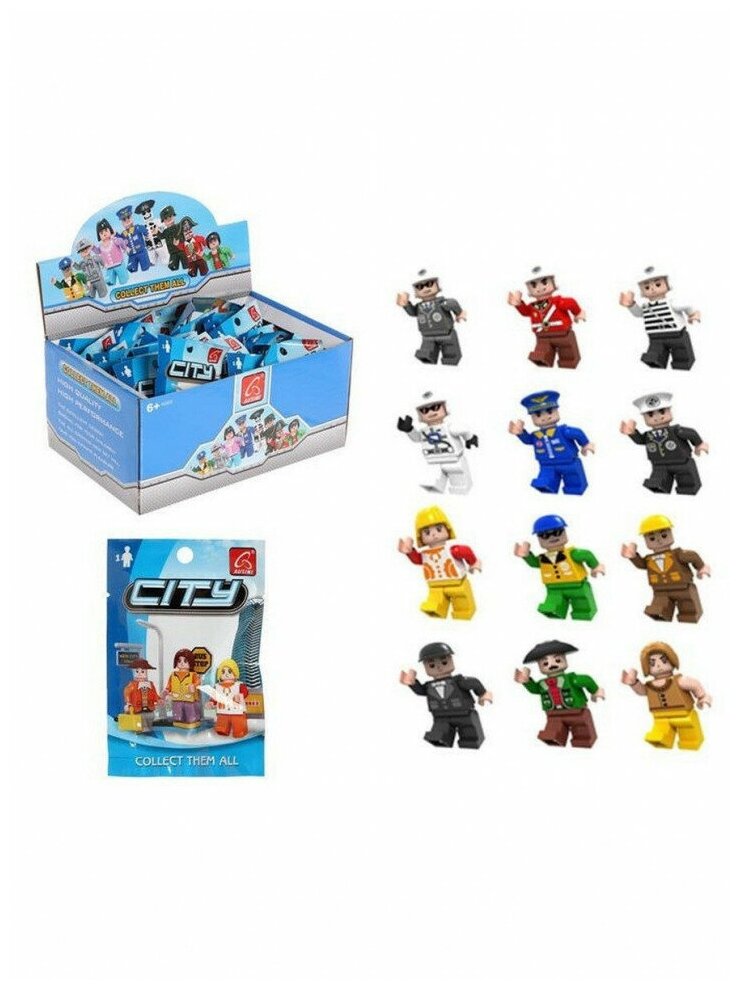 Ausini Фигурки для конструктора Ausini, серия «Город», микс. "Микс" - один из товаров представленных на фото, без возможности выбора.