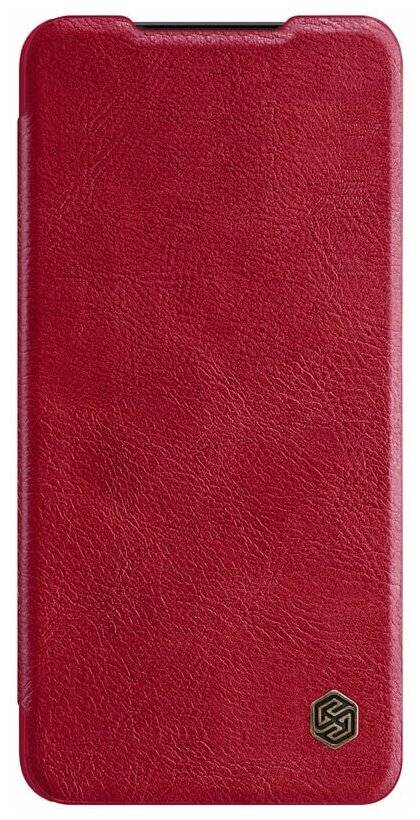 Кожаный чехол-книжка Nillkin Leather Qin для Samsung Galaxy S21 FE красный